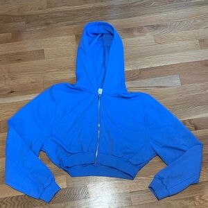 EUC Alo “Sweet Escape” Hoodie in “Crystal Clear” blue